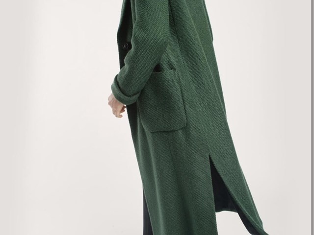 Abrigo largo verde