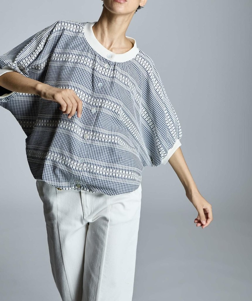 Foto 1 Blusa cuadro vichy con bordado