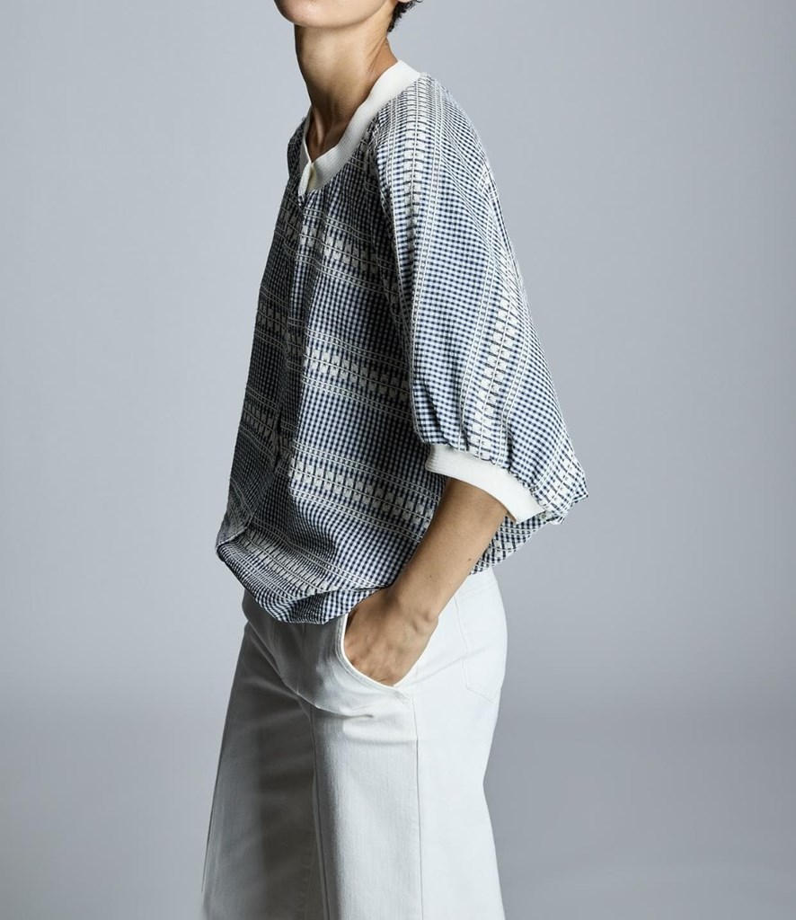 Foto 3 Blusa cuadro vichy con bordado