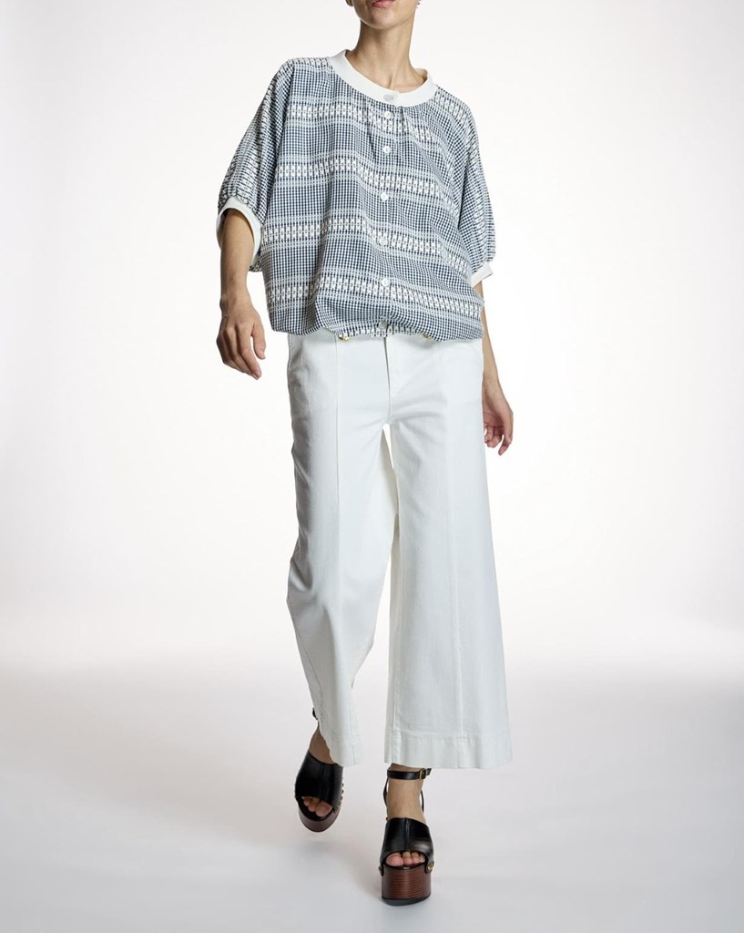 Foto 4 Blusa cuadro vichy con bordado