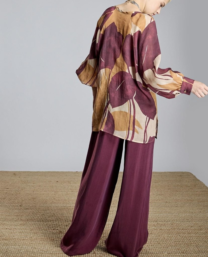 Foto 3 Blusa estampada granate