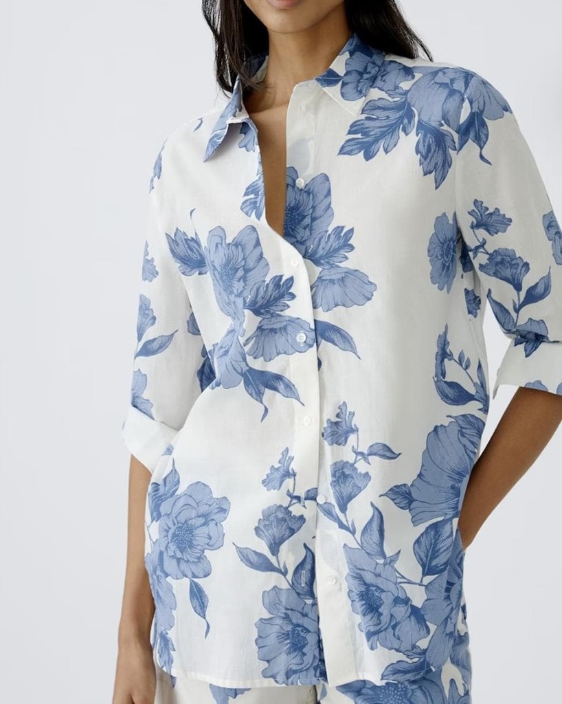 Foto 1 Blusa flores azules
