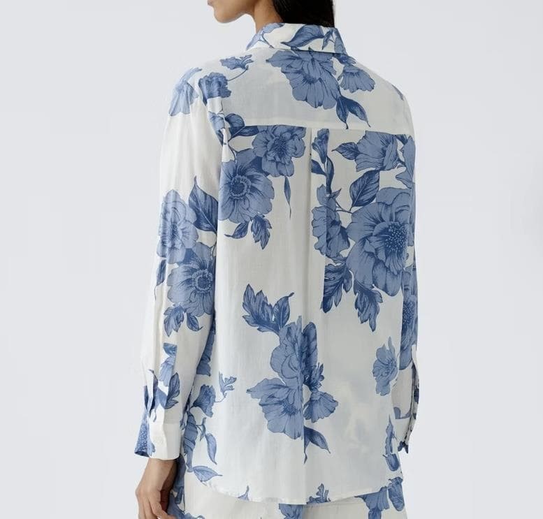 Foto 2 Blusa flores azules