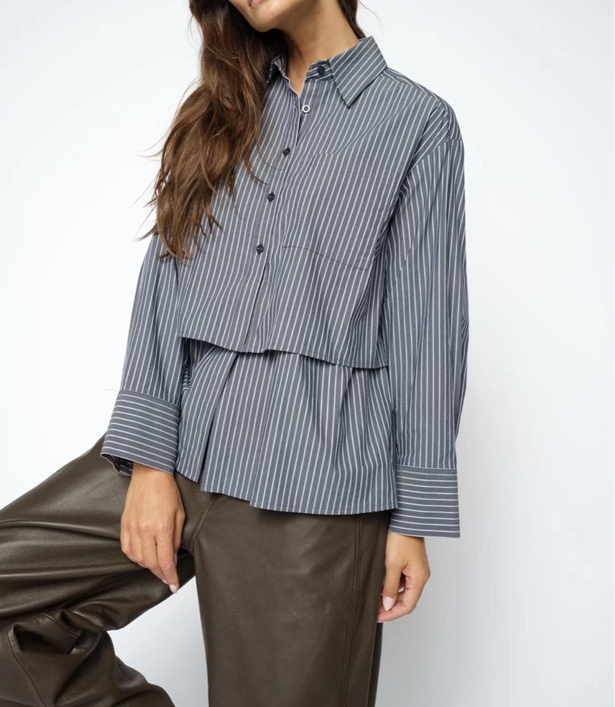 Foto 1 Blusa rayas doble bajo