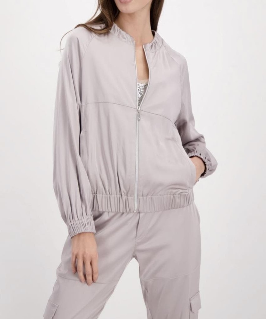 Foto 1 Bomber gris metalizada