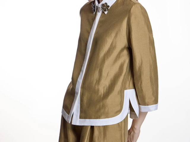 Camisa bicolor de Alba Conde