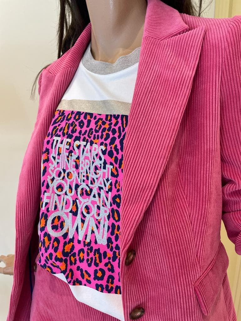 Foto 1 Camiseta leopardo fucsia