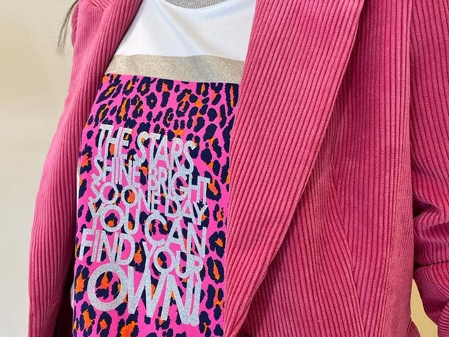 Camiseta leopardo fucsia