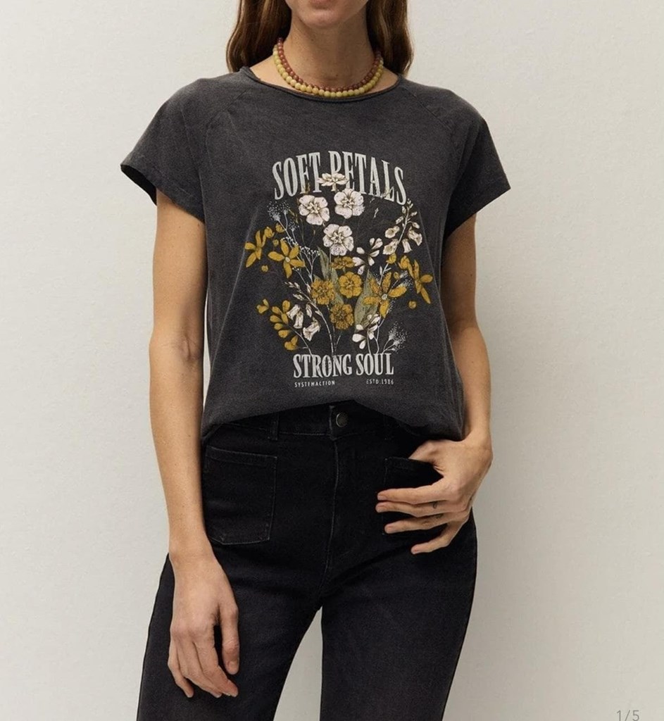 Foto 1 Camiseta print flor