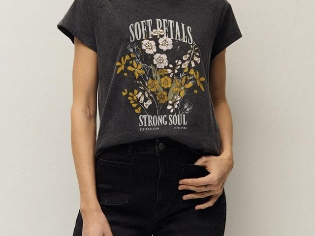 Camiseta print flor