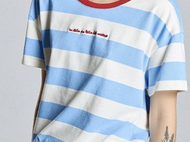 Camiseta rayas estrella espalda