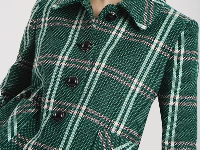 Chaqueta cuadros verde