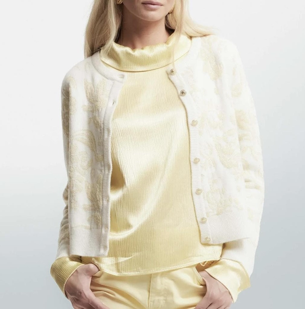 Foto 1 Chaqueta estampado dorado