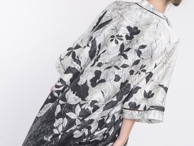 Kimono estampado floral
