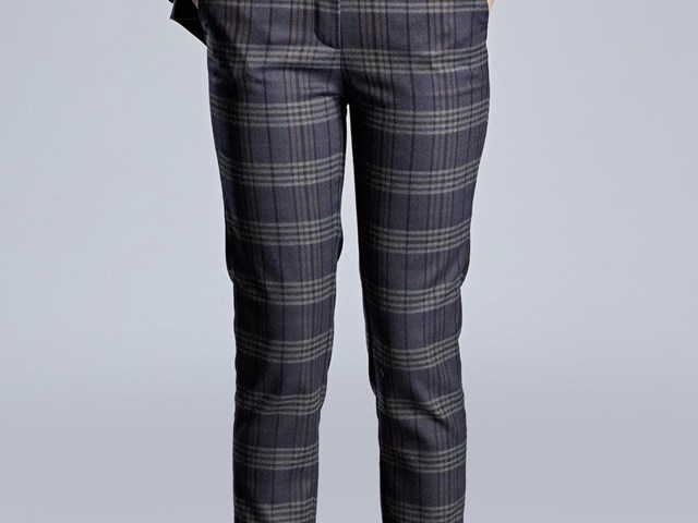 Pantalón cuadros marino