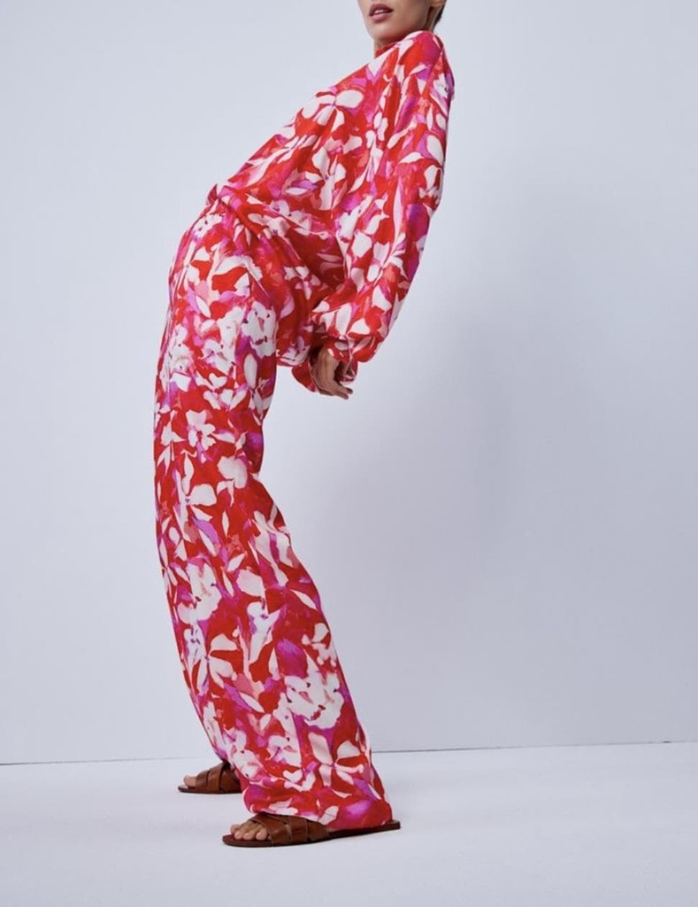 Foto 1 Pantalón estampado de flores
