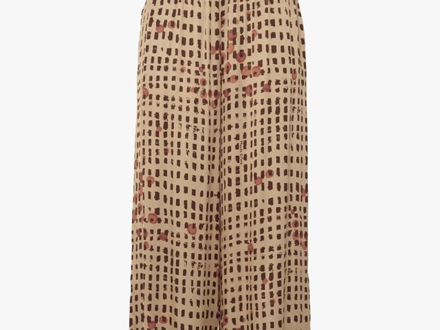 Pantalón estampado fluido.