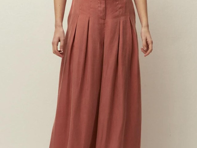 Pantalón fiesta tencel rosa