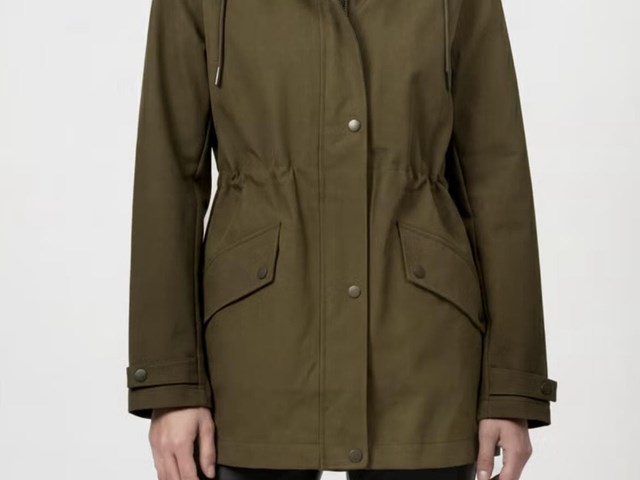 Parka impermeable caqui