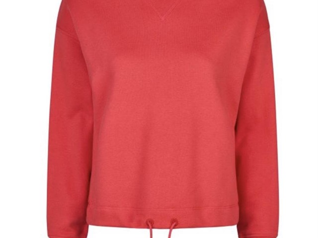 Sudadera roja con cordón