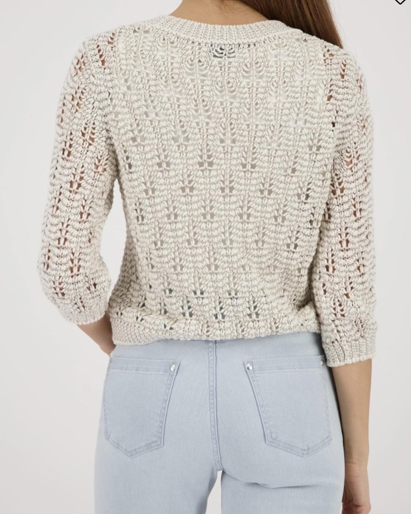 Foto 4 Suéter calado con lurex