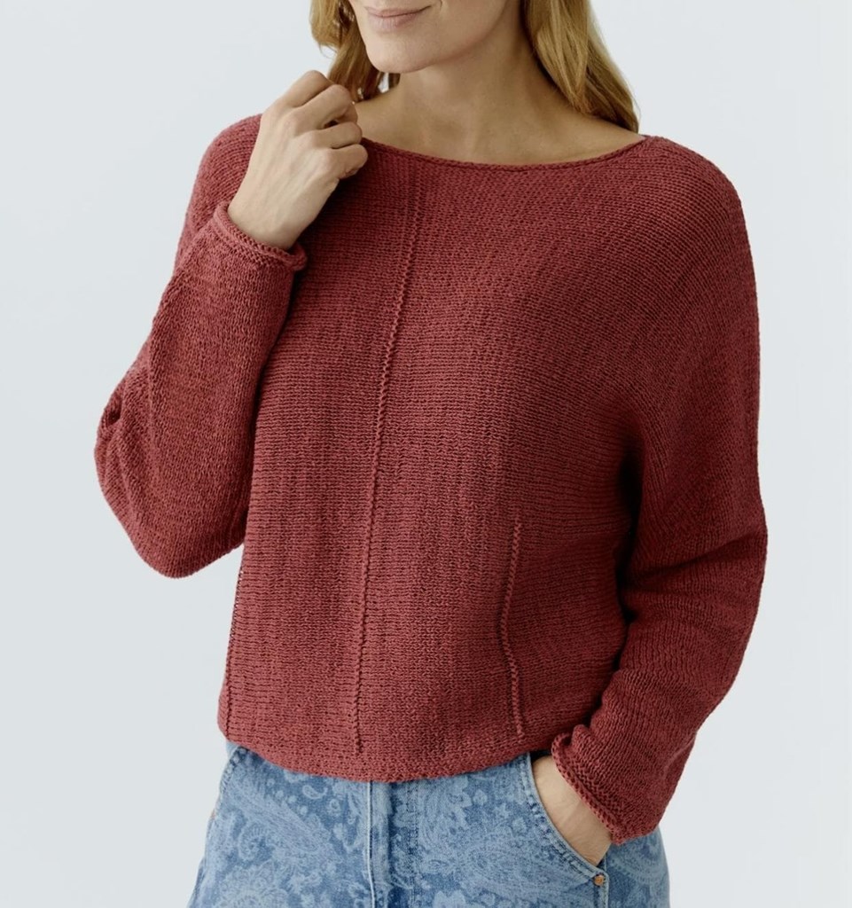 Foto 1 Suéter de cinta granate