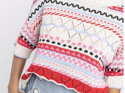 Suéter étnico multicolor