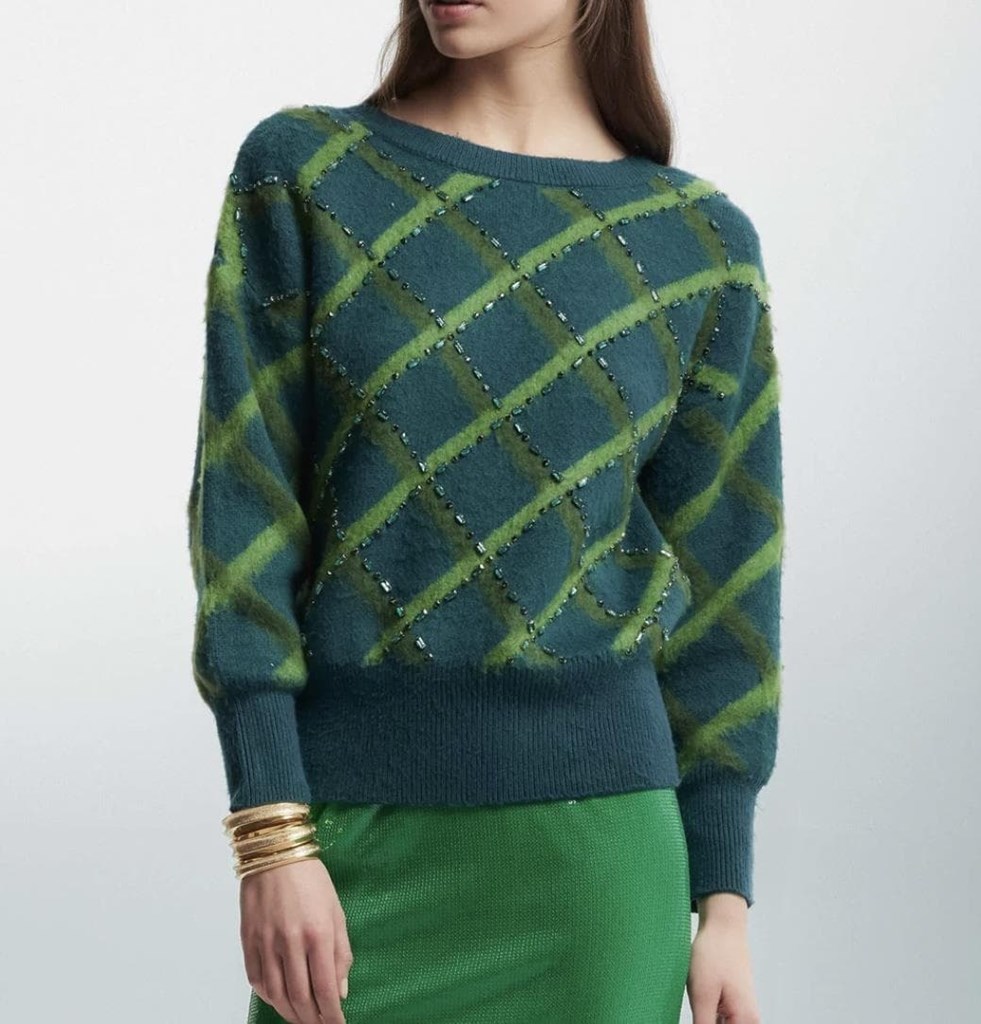 Foto 1 Suéter rombos verde 
