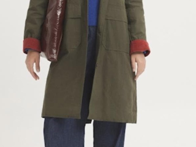 Trench cuello camisero micropana