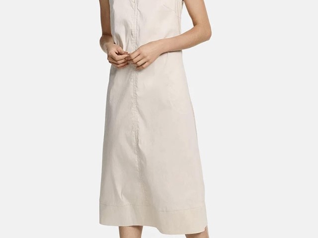 Vestido beige sin mangas