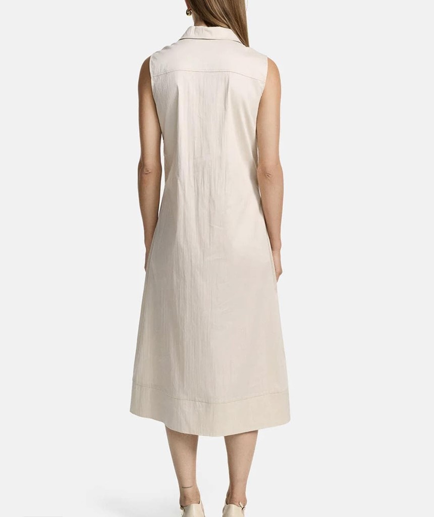 Foto 2 Vestido beige sin mangas
