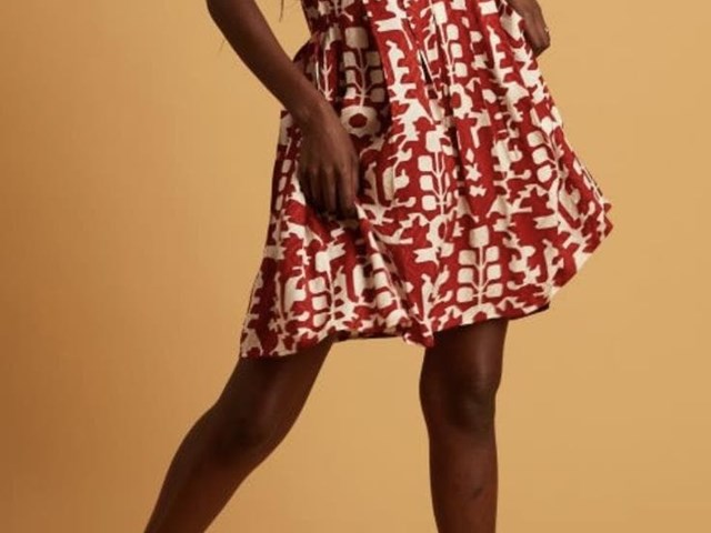 Vestido caldero satinado
