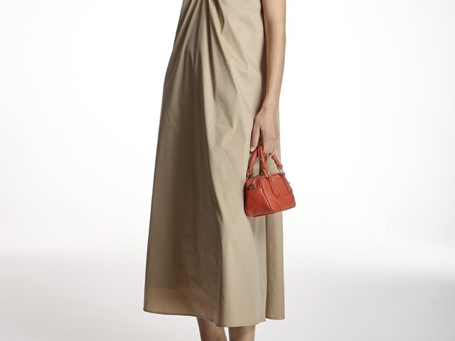 Vestido escote fruncido